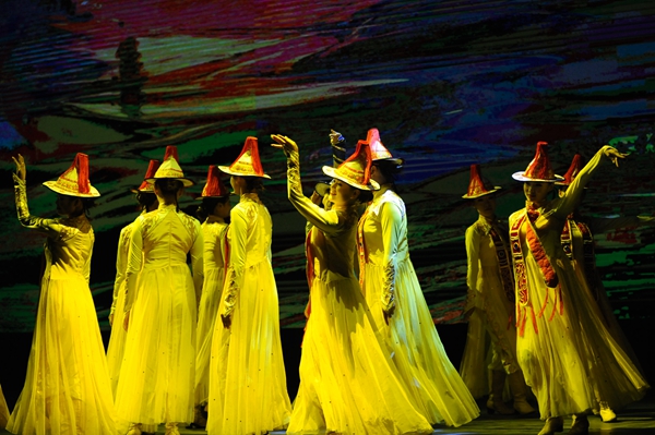 2018年高雅艺术进校园—河西学院《裕固风华》大型歌舞剧在我校演出